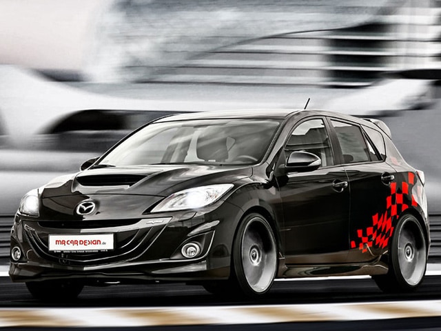 Mazda 3 MPS MR Car Design önden hareket halinde