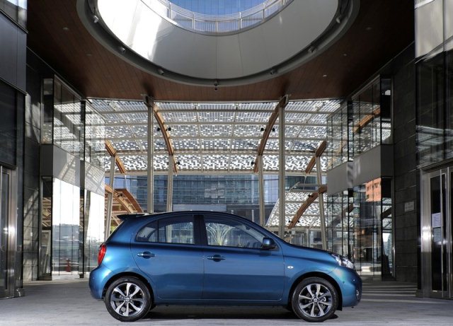 Micra beş kapılı hatchback yan profili