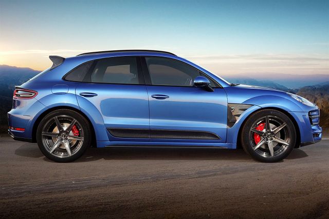 TopCar Ursa gövde kitli Porsche Macan yan görünümü