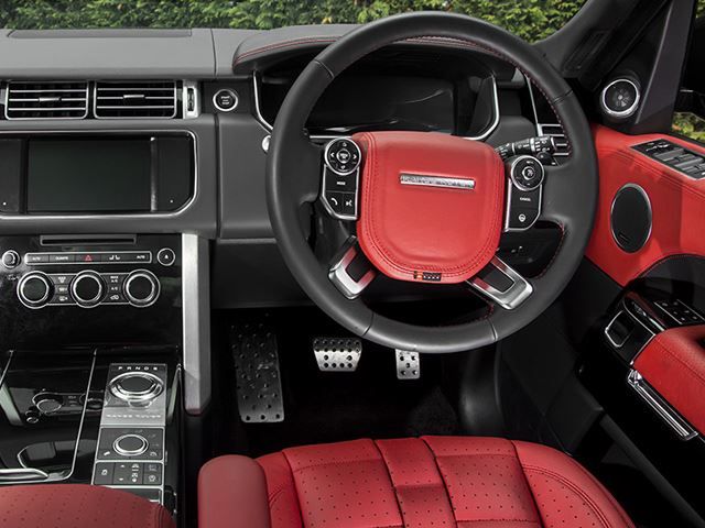Range Rover 600 LE kırmızı Nappa deri iç mekân