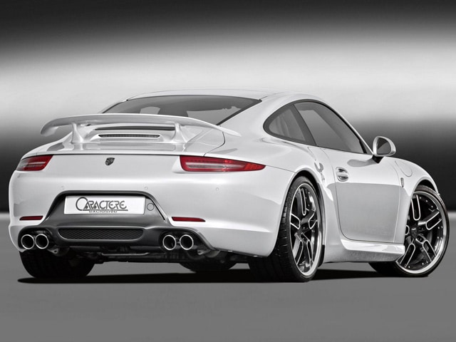 Porsche 911 Caractere arka üç çeyrek görünümü