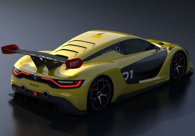 Renault R.S. 01 arkadan üst açı görünüm