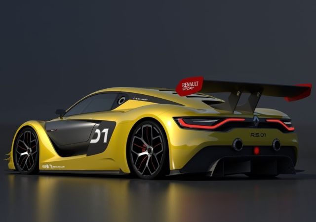 Renault R.S. 01 arkadan üç çeyrek görünüm