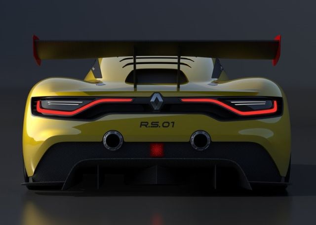 Renault R.S. 01 doğrudan arkadan görünüm