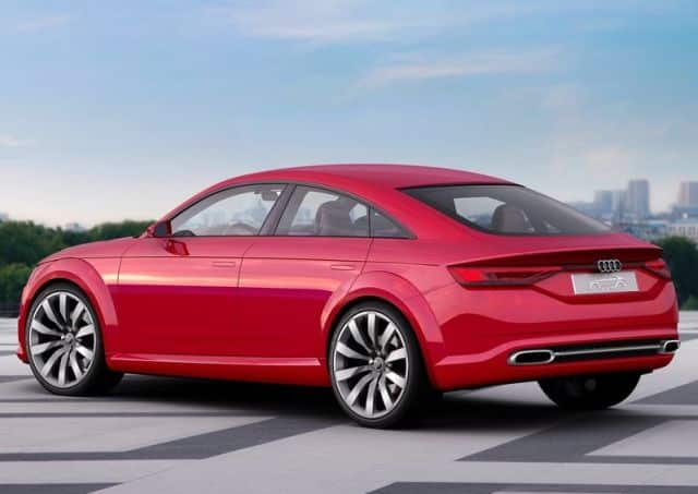 Audi TT Sportback konsept arka ve yan görünümü