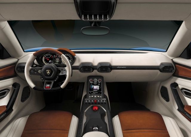Lamborghini Asterion kokpit ve gösterge paneli
