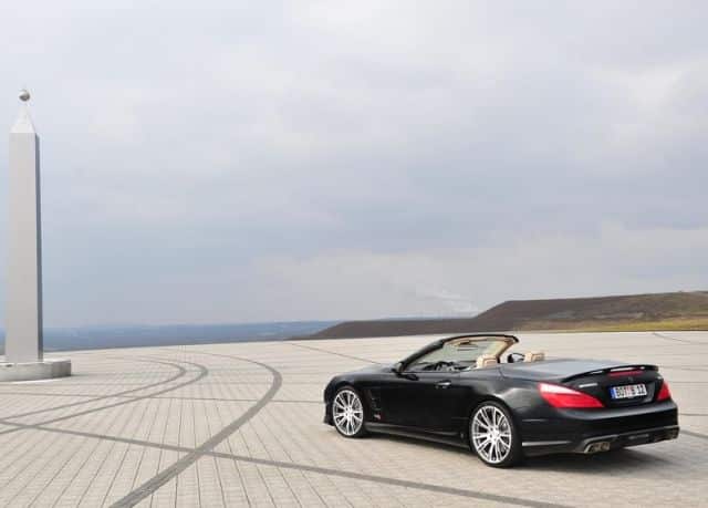 BRABUS roadster açık tavanlı arka üç çeyrek görünüm