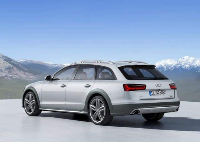 Audi A6 allroad quattro arka üç çeyrek görünümü