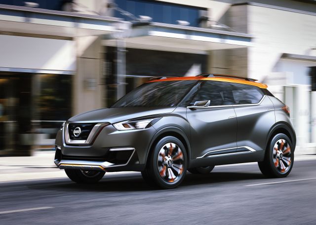 Nissan Kicks Concept arkadan üç çeyrek görünüm