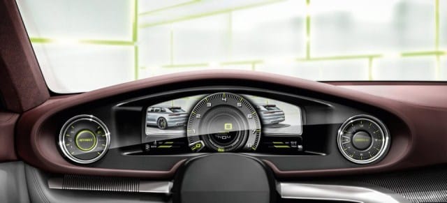 Panamera Sport Turismo konsepti orta konsol ayrıntısı