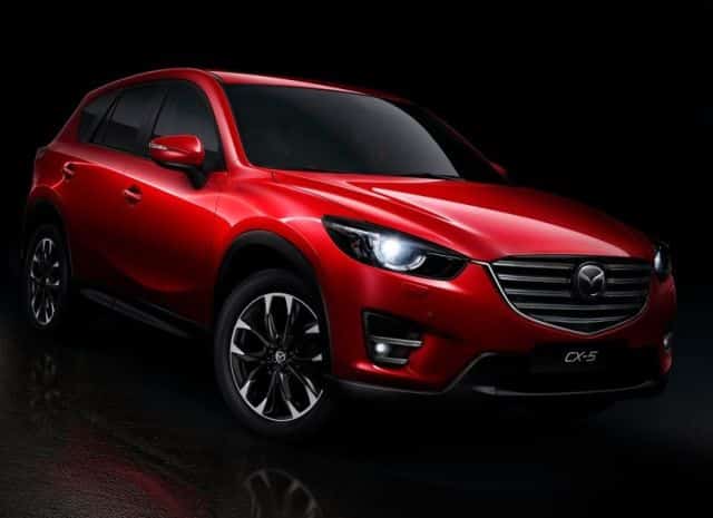 2016 Mazda CX-5 kırmızı gövde ön çapraz görünümü