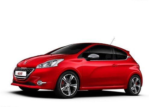 Peugeot 208 GTi kırmızı gövde ön sol görünüm