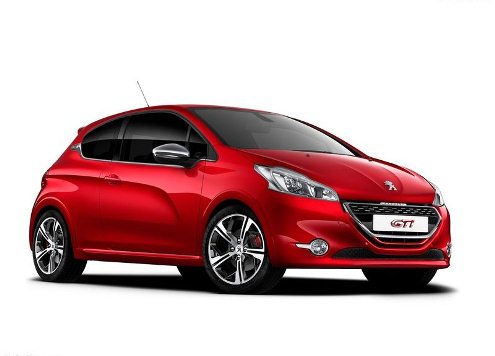 Kırmızı 208 GTi ön sağ görünüm