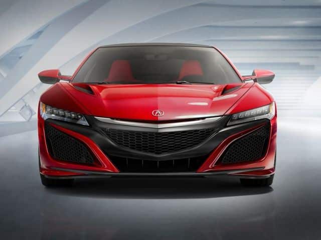 NSX yan profili ve orta motorlu gövde oranları