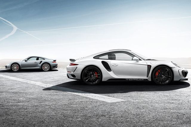 Porsche 911 TopCar Stinger önden üç çeyrek görünüm