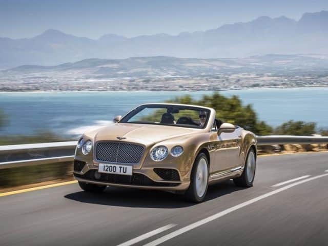 Bentley Continental GT Cabriolet yan gövde görünümü