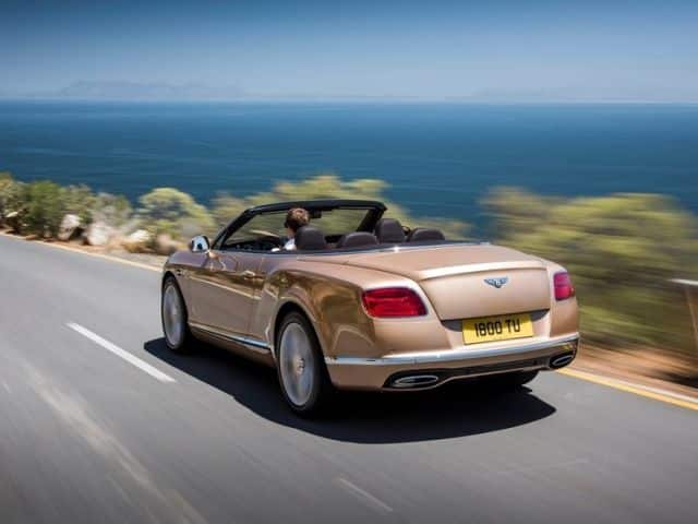Bentley Continental GT Cabriolet arka tasarım görünümü