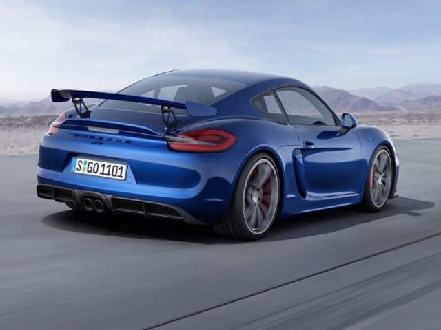 Porsche Cayman GT4 aerodinamik gövde arşiv fotoğrafı