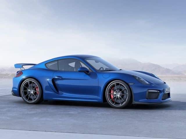 Porsche Cayman GT4 sabit arka kanat arşiv fotoğrafı