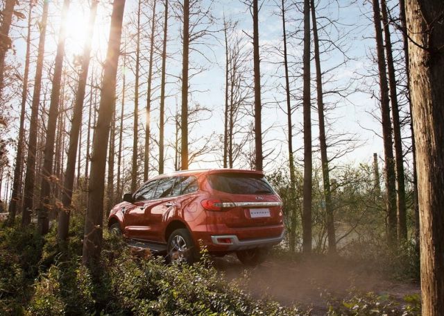 Ford Everest arka üç çeyrek görünüm