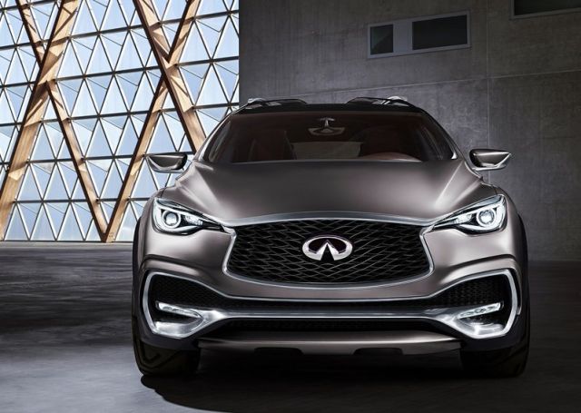 QX30 Concept tavan ve yan gövde görünümü