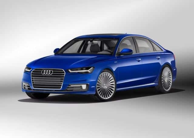 A6 L e-tron önden üç çeyrek görünüm