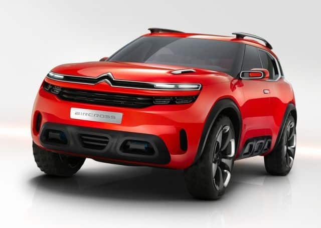 Citroen Aircross Concept yan görünümü ve büyük jantları