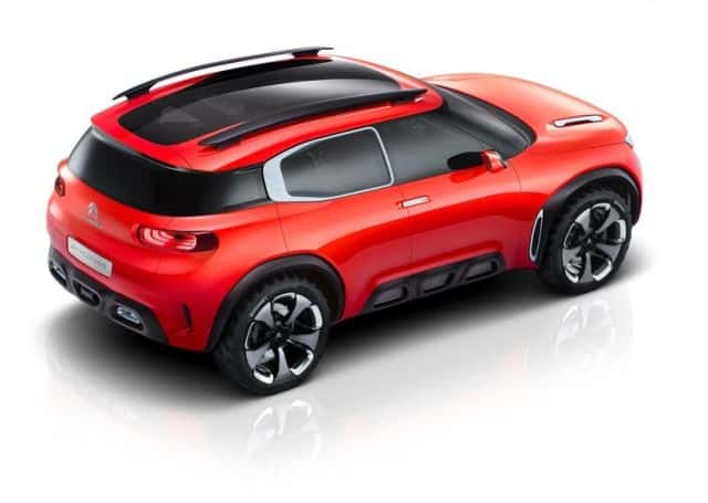 Citroen Aircross Concept arka üç çeyrek görünümü