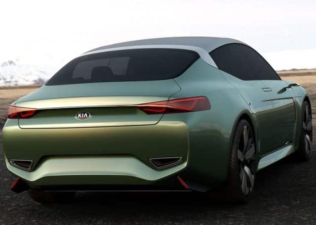 Kia Novo konsepti arka üç çeyrek görünüm