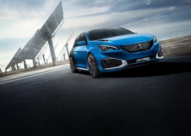 308 R Hybrid konsept otomobilin ön tasarımı