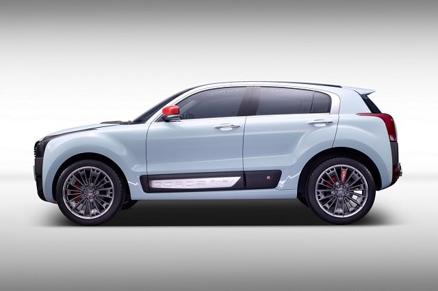 Qoros 2 SUV PHEV Concept ön üç çeyrek görünümü