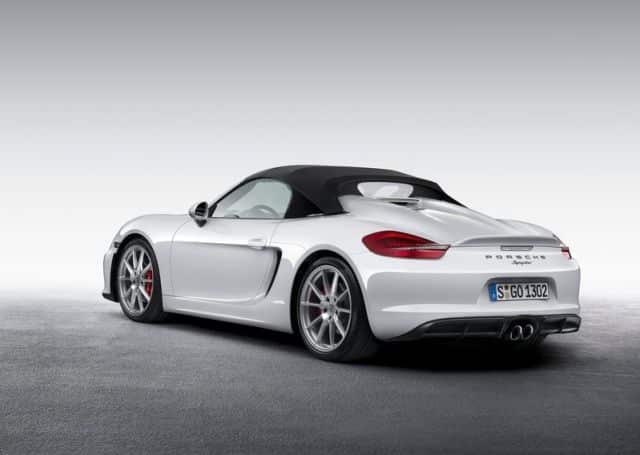 Porsche Boxster Spyder tavan ve arka gövde ayrıntısı