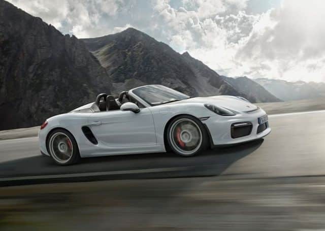 2016 Porsche Boxster Spyder otomobil arşiv görseli