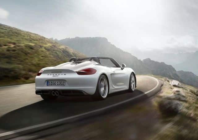 Porsche Boxster Spyder yan profil