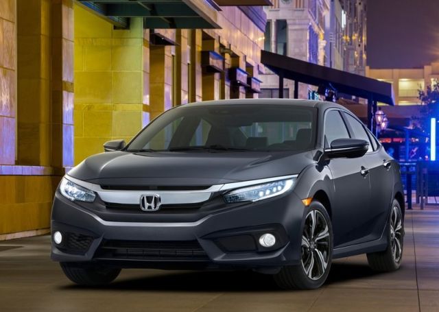 2016 Honda Civic Sedan ön tasarım görünümü