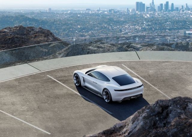 Concept Porsche Mission E konsept otomobil arşiv görseli