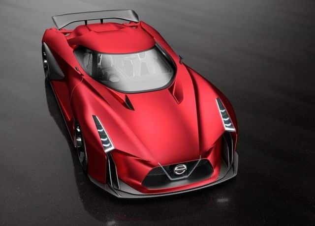 Nissan Concept 2020 Vision Gran Turismo gövde yanındaki aerodinamik yüzeyler