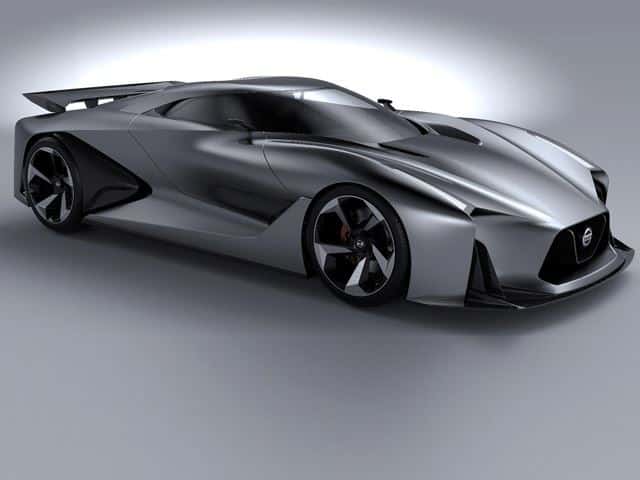 Nissan Concept 2020 Vision Gran Turismo fire knight kırmızı gövde görünümü
