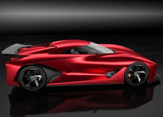 Nissan Concept 2020 Vision Gran Turismo ön bölüm ve v motion ızgara