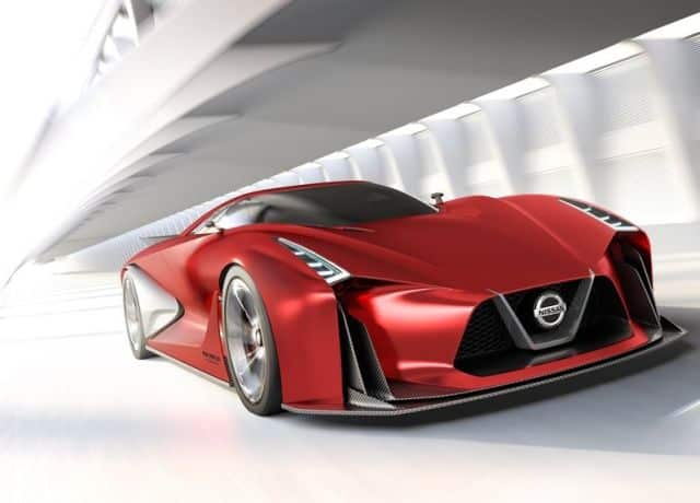 Nissan Concept 2020 Vision Gran Turismo arka üç çeyrek görünüm