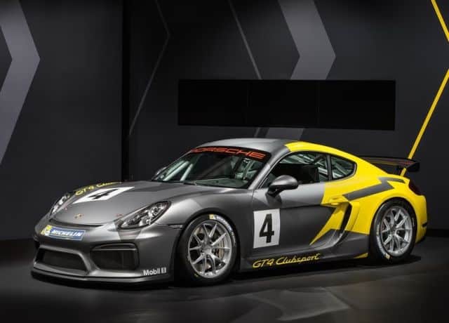 2016 Porsche Cayman GT4 Clubsport pist yarış otomobili