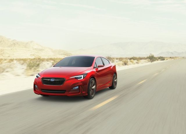 Subaru Impreza konsept sedan ön ve yan görünüm