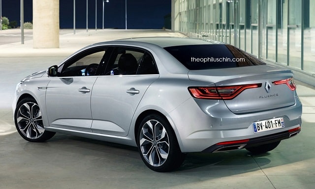 Theophilus Chin Renault Fluence sedan render arka görünümü