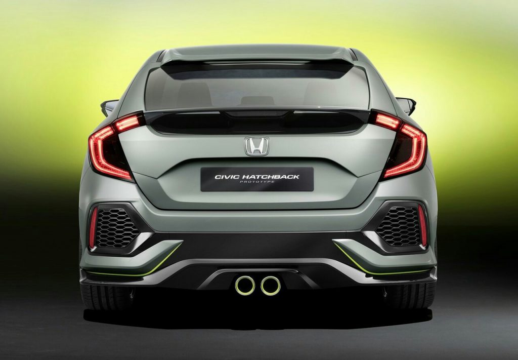 Civic hatchback prototipi arka görünüm