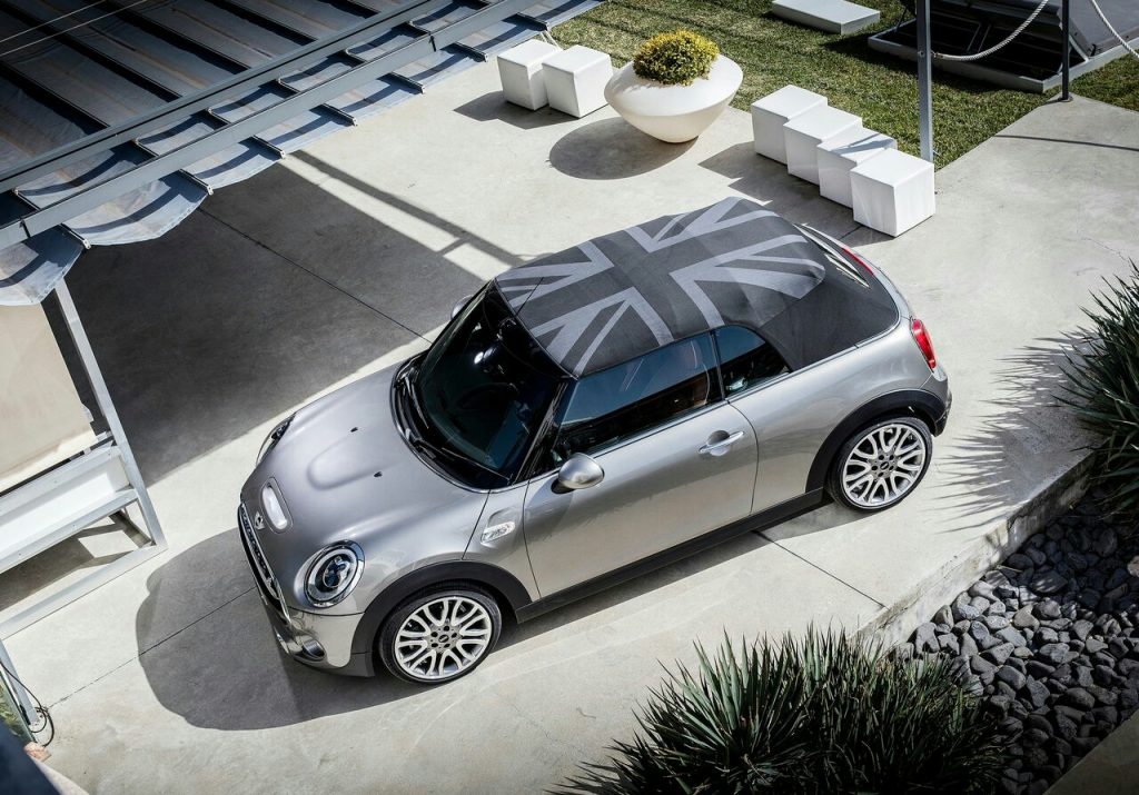 MINI Open 150 Union Jack desenli kumaş tavan