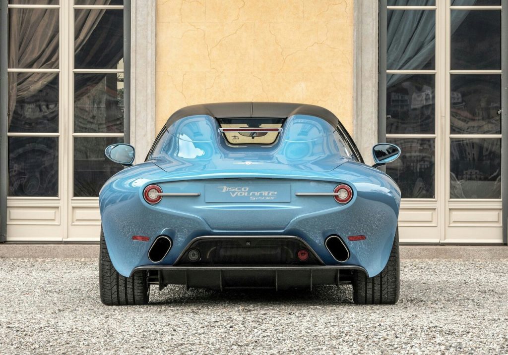 Disco Volante Spyder arka görünüm ve tavan düzeni