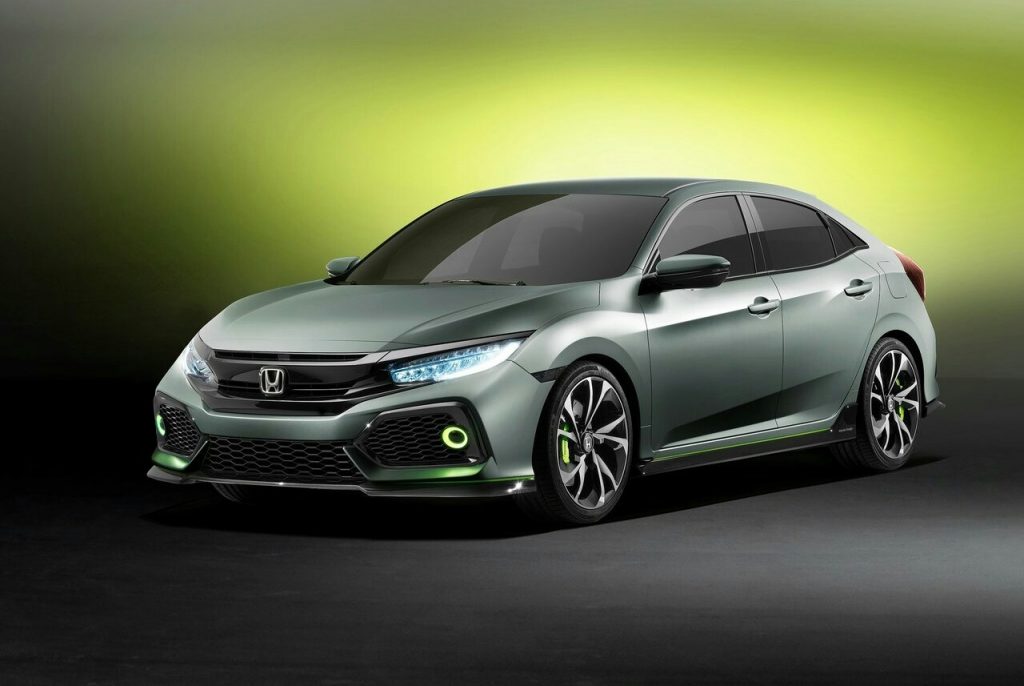 Honda Civic Hatchback Prototype ön üç çeyrek görünüm