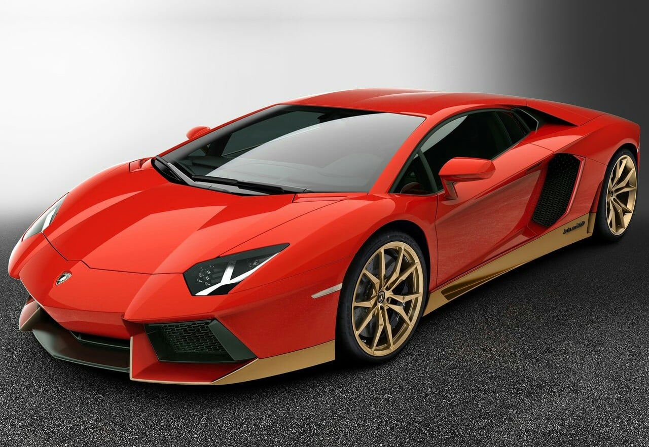Aventador Miura Homage yan profil ve jant detayları