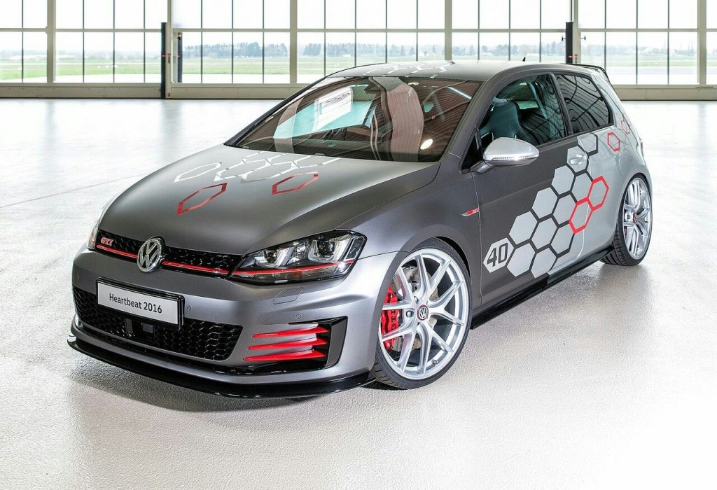 Golf GTI Heartbeat ön sol üç çeyrek görünümü