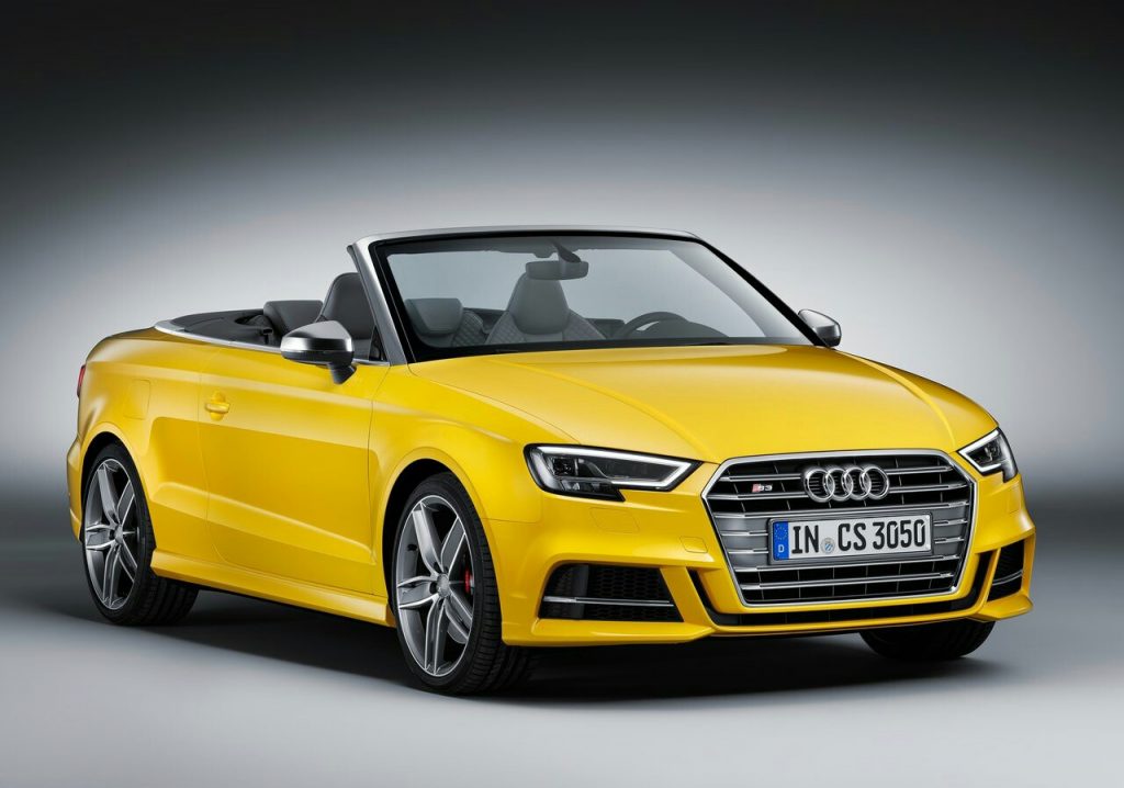 S3 Cabriolet sarı gövde ön tasarım